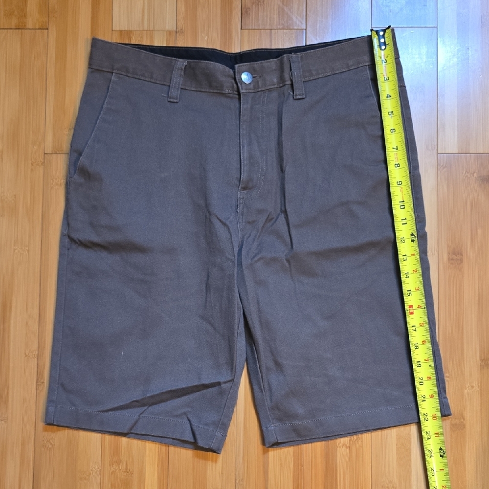 Volcom Men's Dark Brown Flat Front Shorts